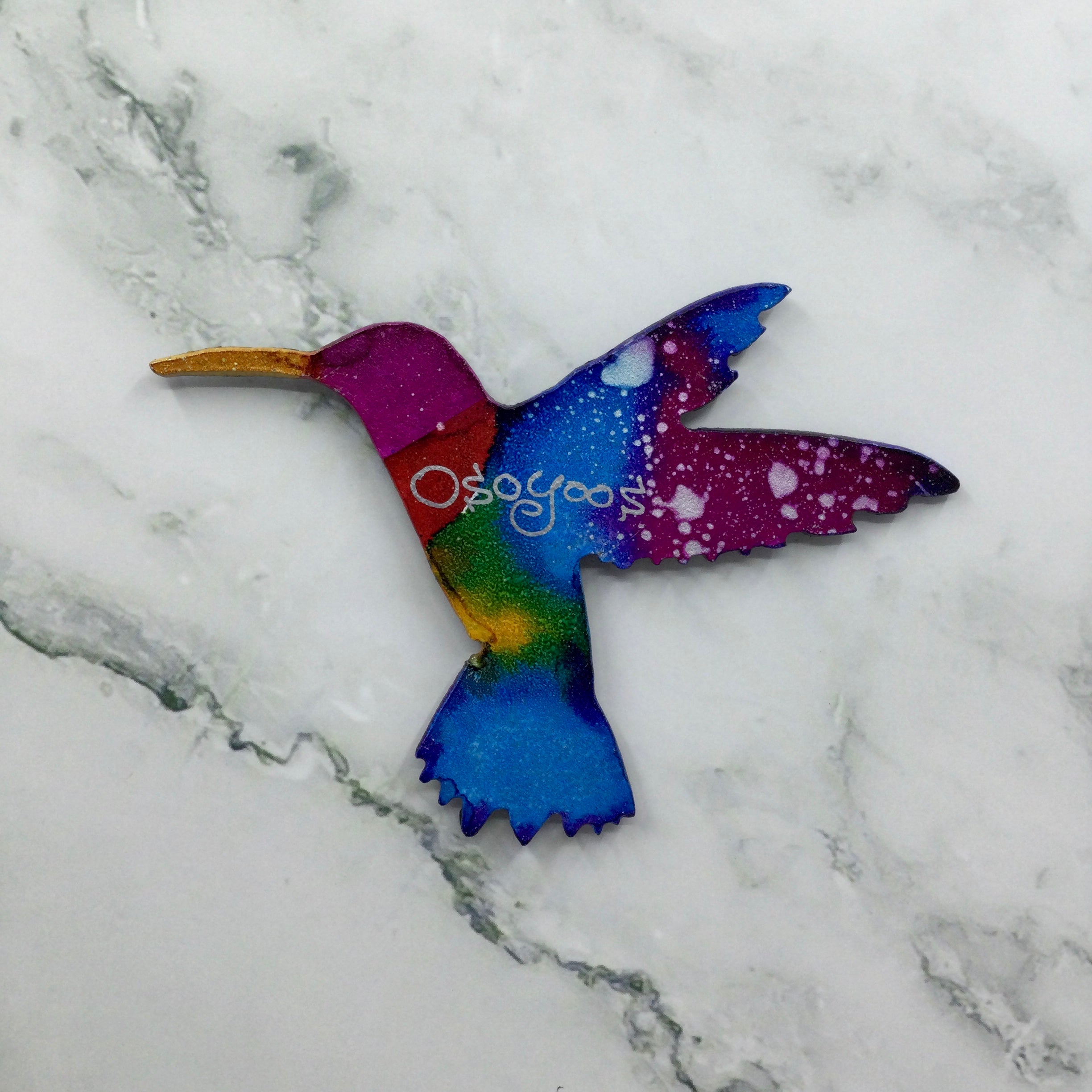 Hand Painted Metal Osoyoos Magnet