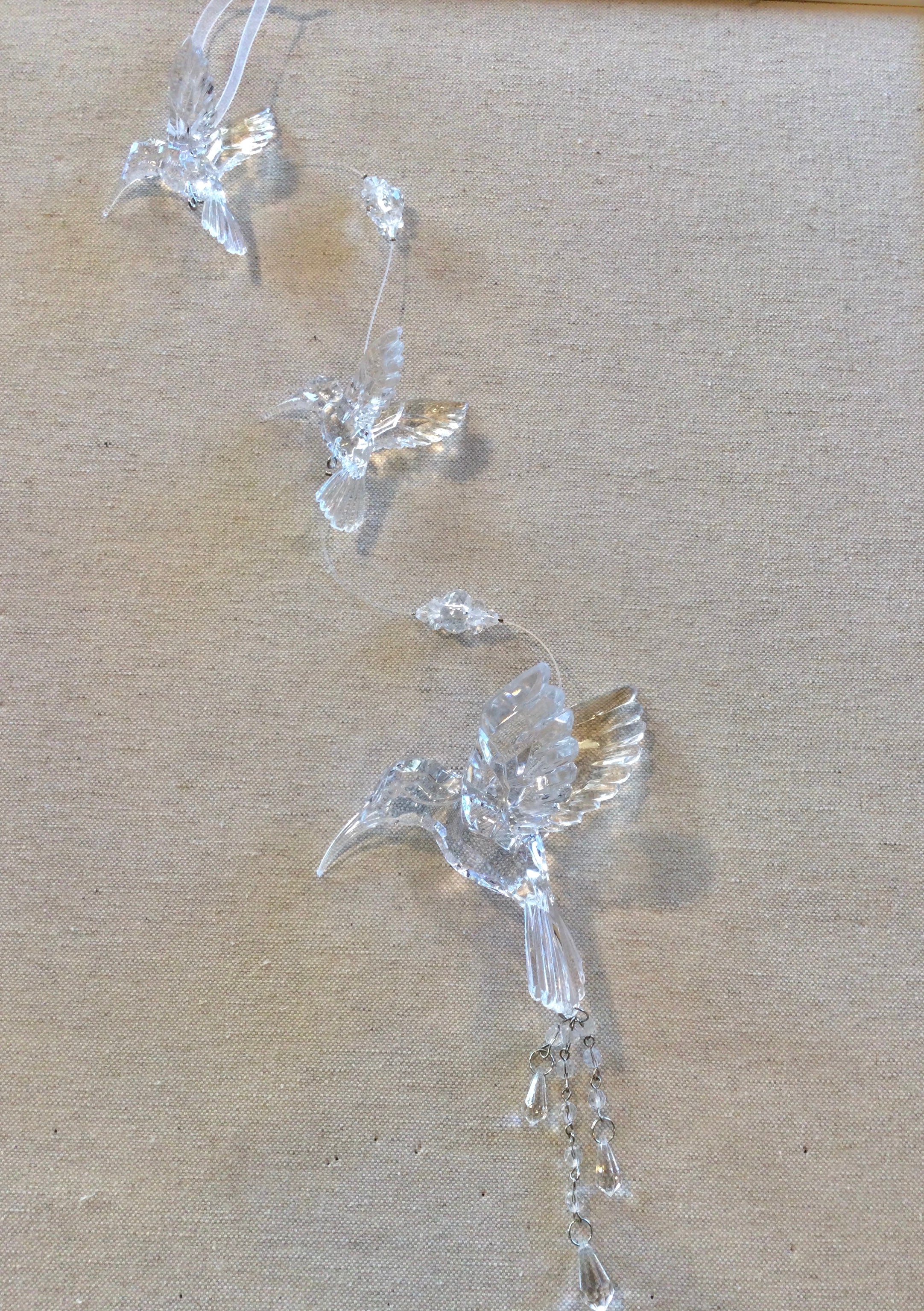Hanging Acrylic Hummingbird Ornament