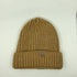Kids Beanie with Maple Leaf Patch - Beige