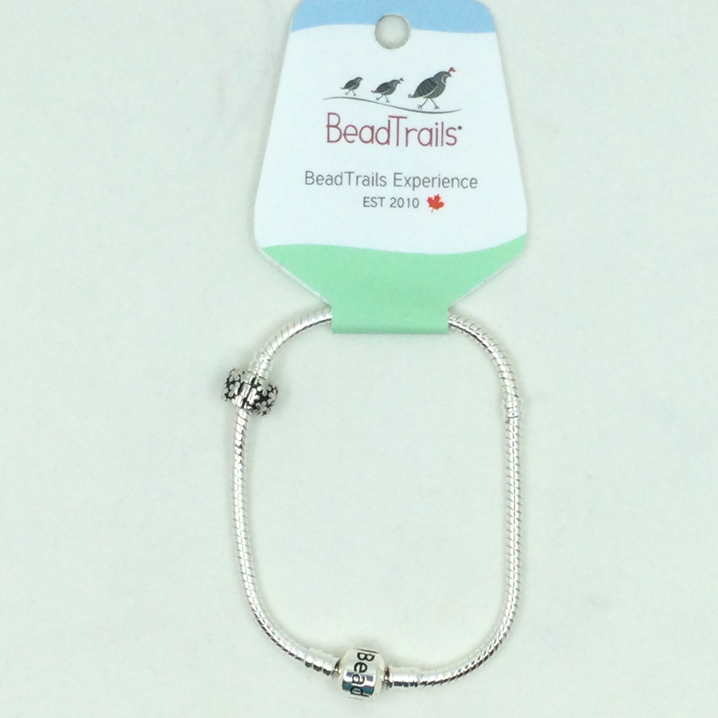 BeadTrails Wristband - Silver