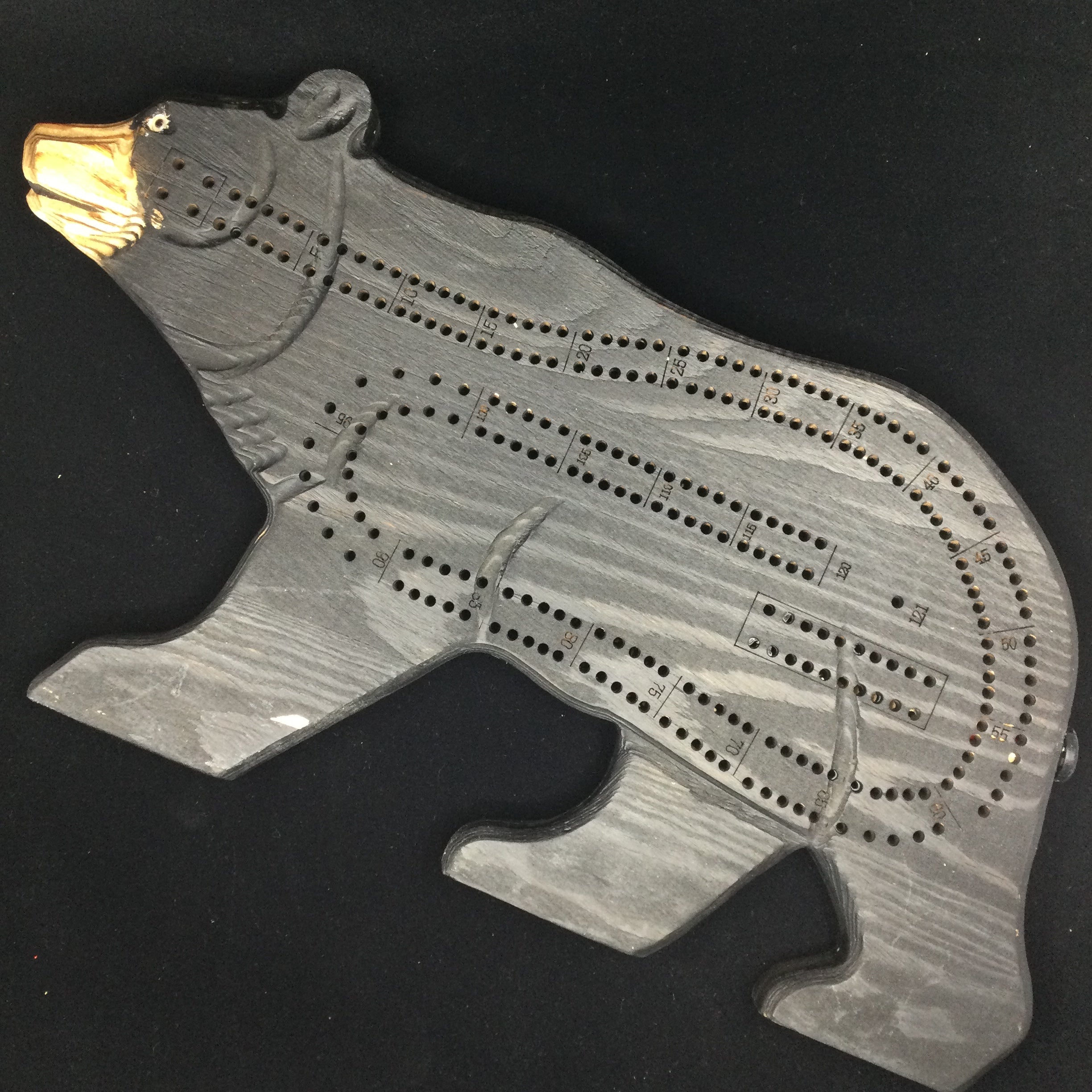 Natural Wood Cribbage Board