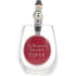 Christmas Wine Glass with Wine Stopper - 'Tis The Season To Get Tipsy