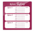 Dry Erase Note Tiles - Wine Tasting Red