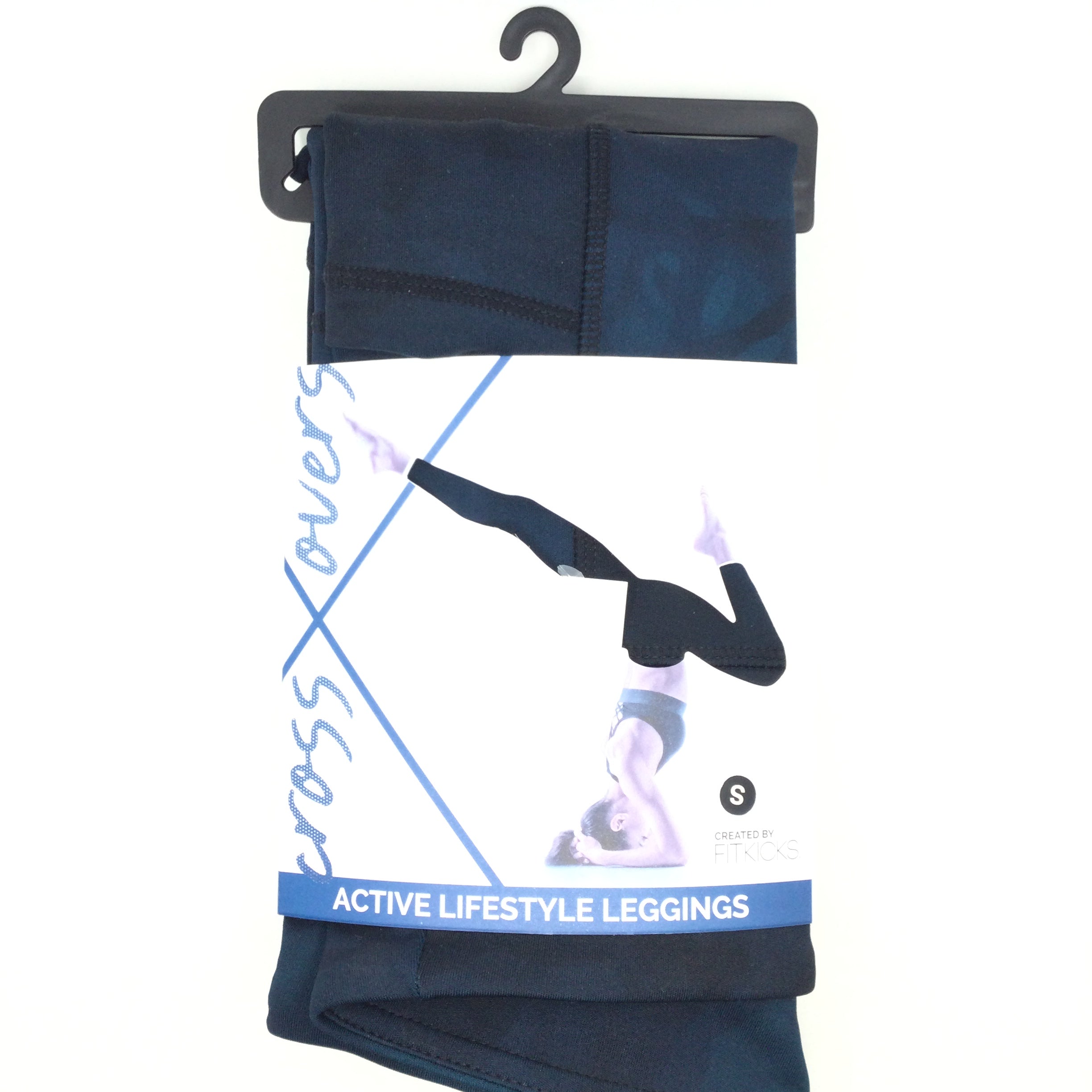 Fitkicks Crossovers Active Lifestyle Leggings - Abyss Blue