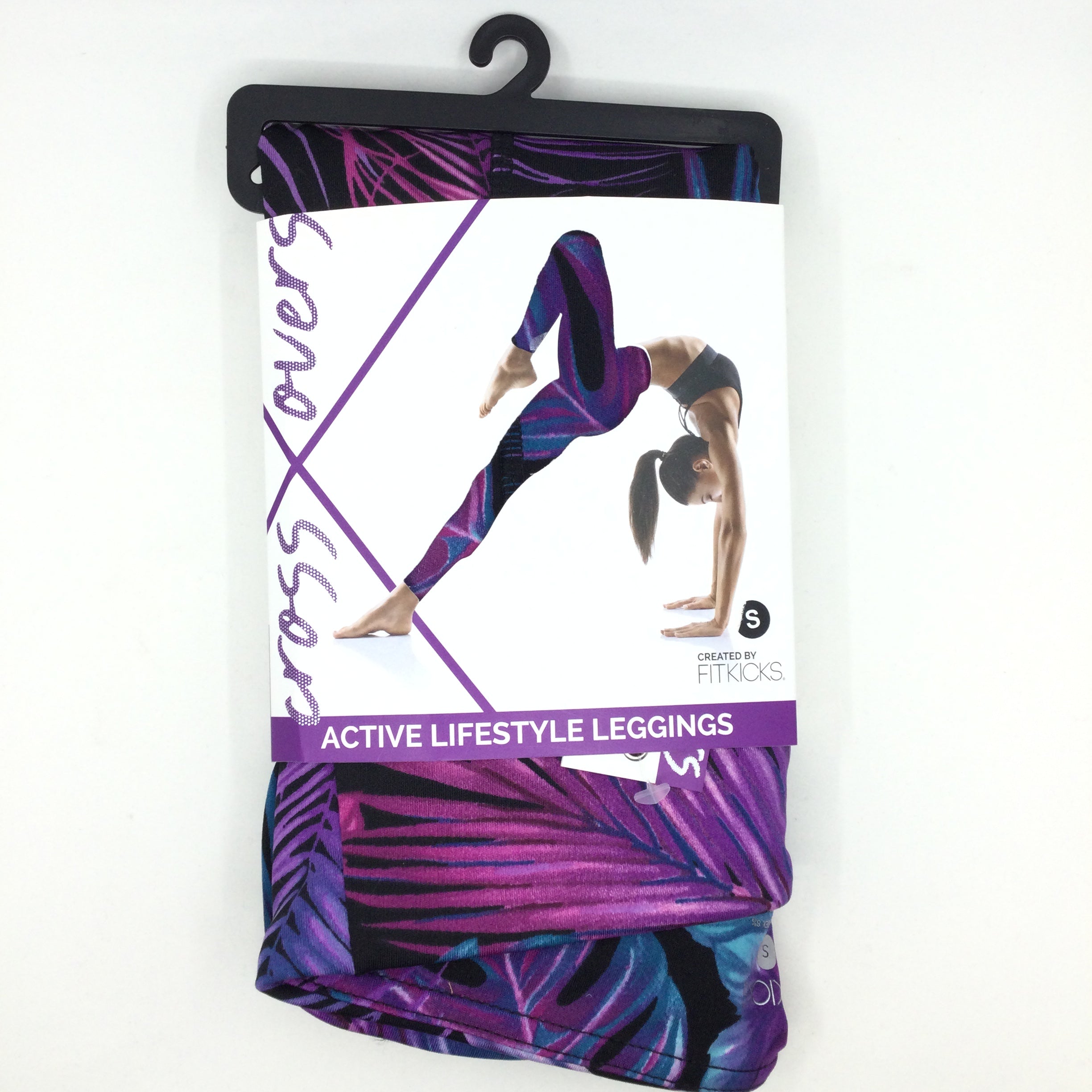 Fitkicks Crossovers Active Lifestyle Leggings - Prismatic Floral