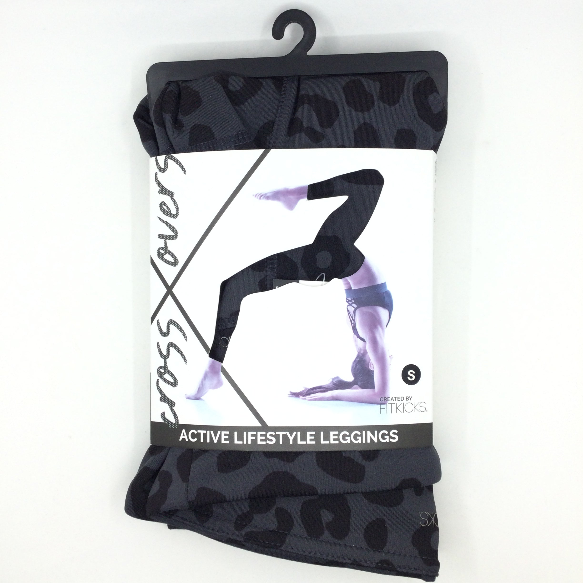 Fitkicks Crossovers Active Lifestyle Leggings - Nocturnal Leopard