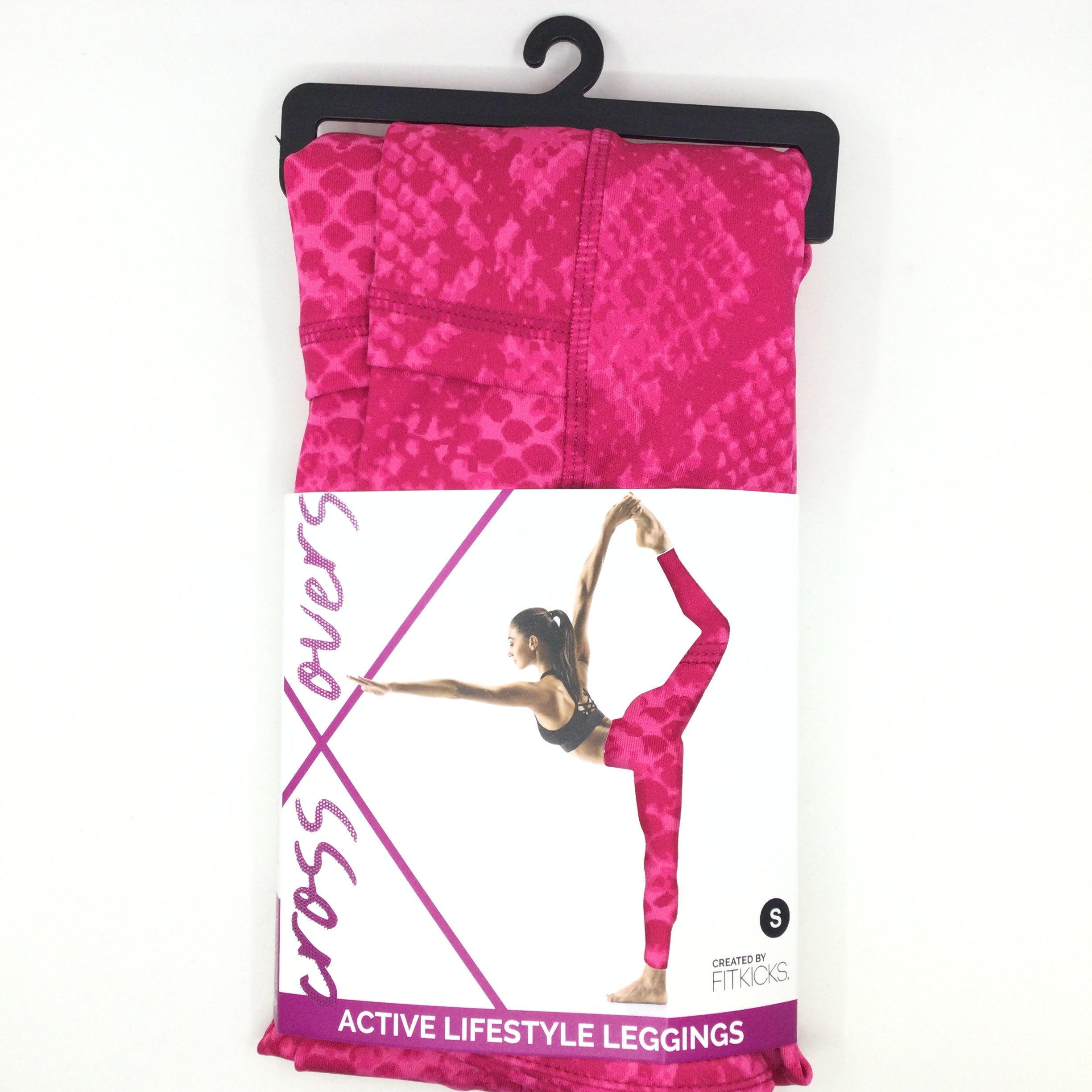 Fitkicks Crossovers Active Lifestyle Leggings - Vivid Pink