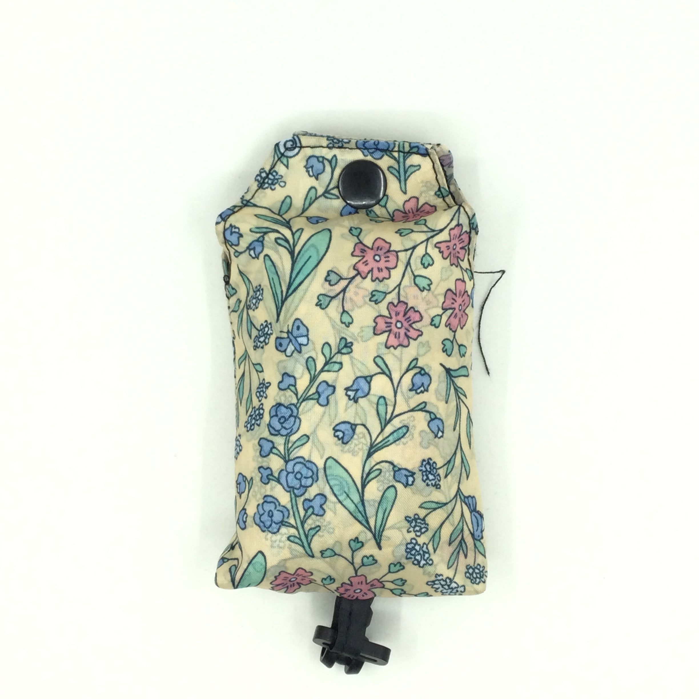 Foldable Shopping Bag with Button - Green