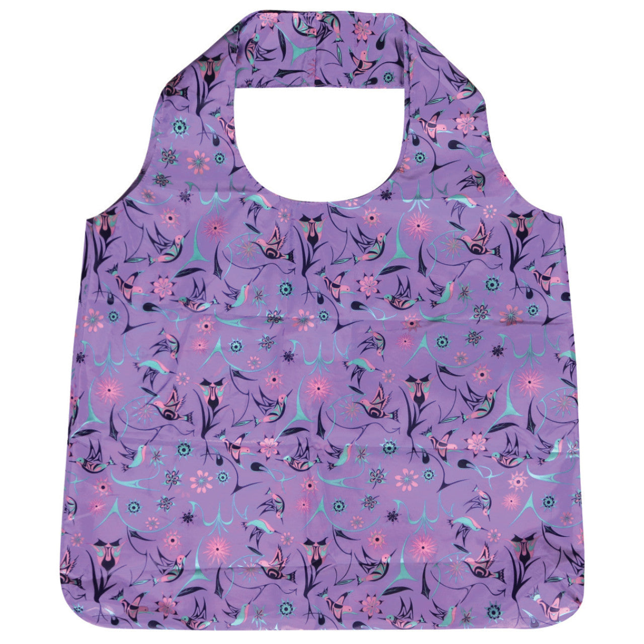 Native Northwest Foldable Shopping Bag - Hummingbird