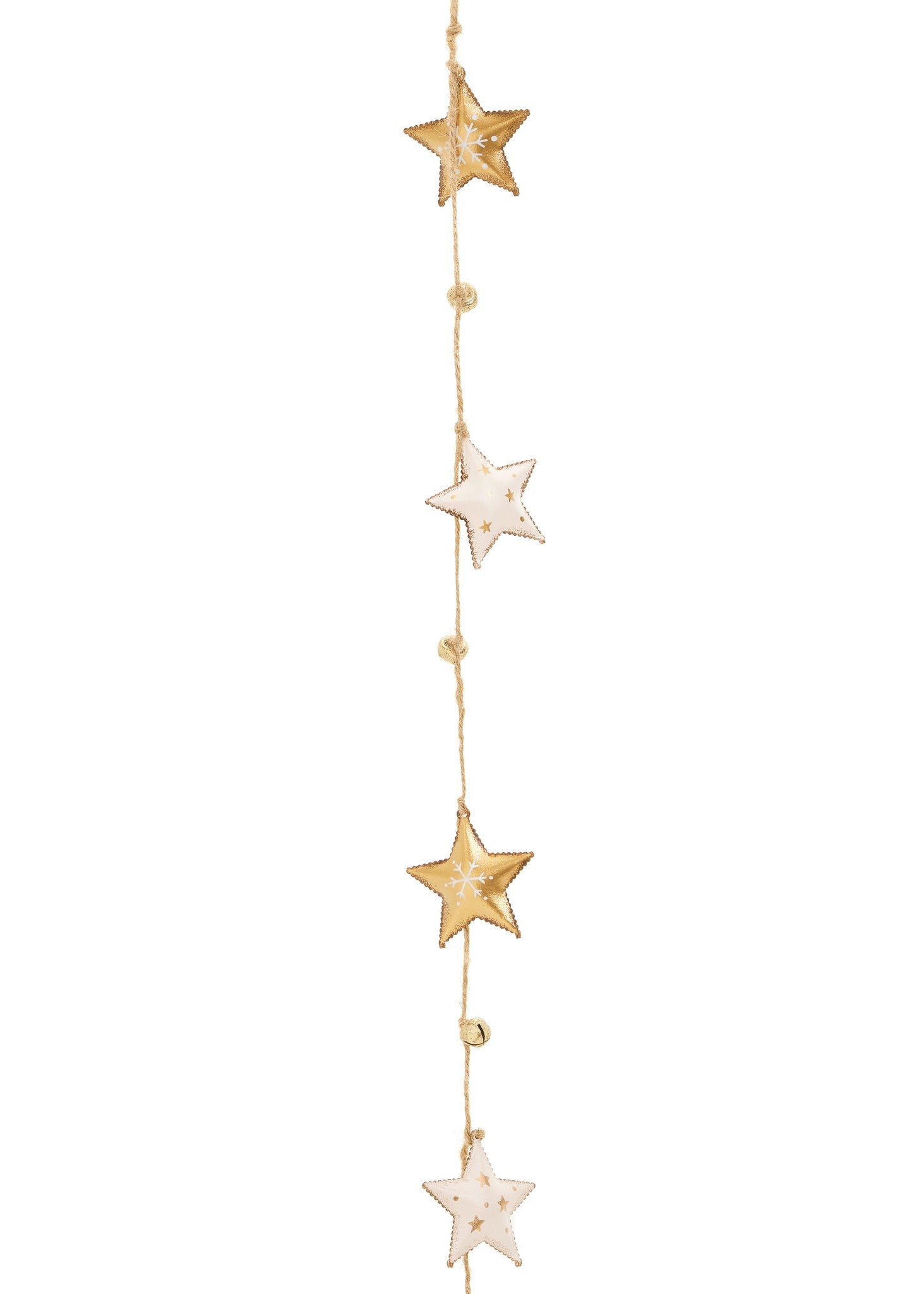 Iron Cream & Gold Garland - Star
