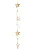 Iron Cream & Gold Garland - Star