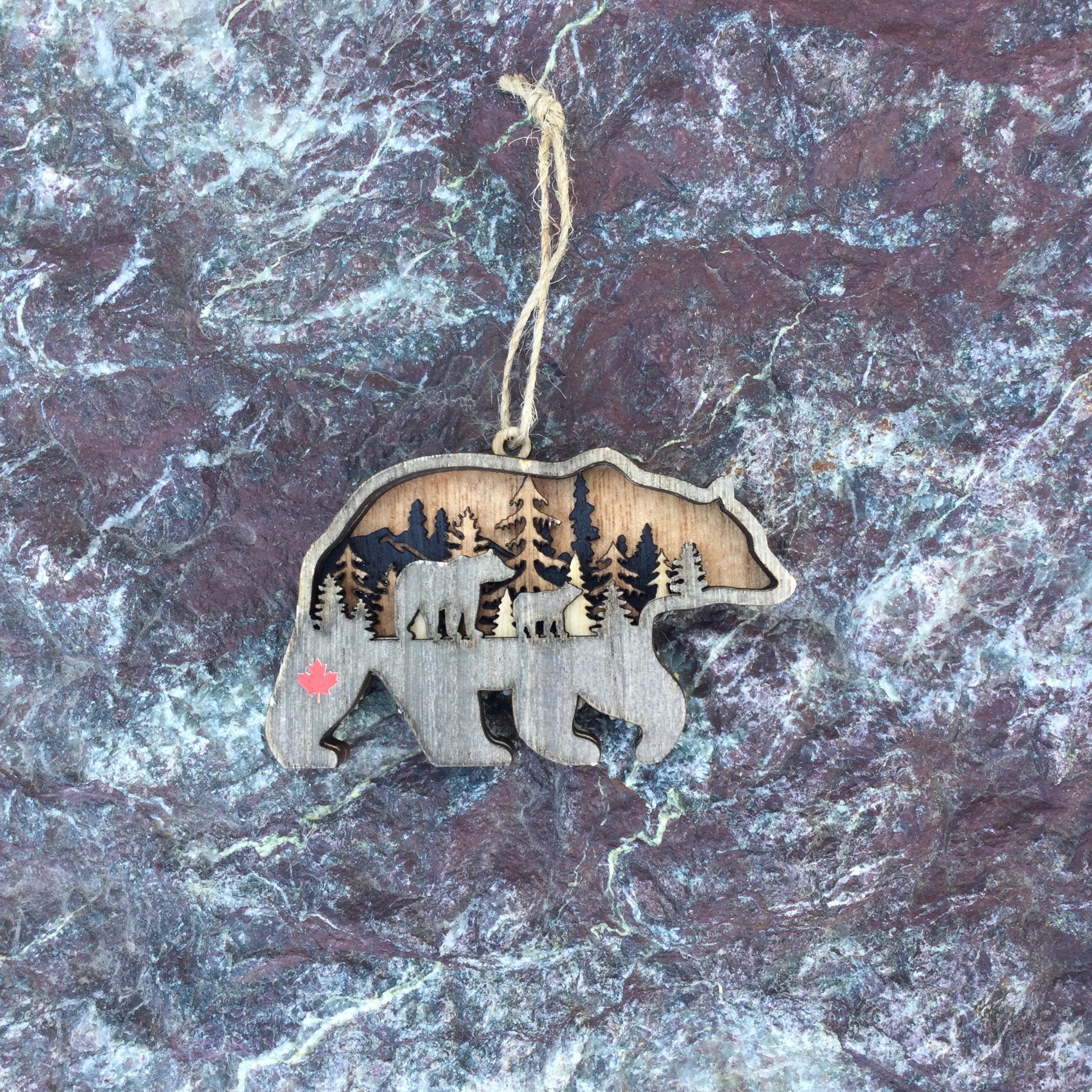 Layered Scene Wood Ornament