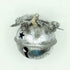 Metal Bell Ornament with Pinecone - Silver