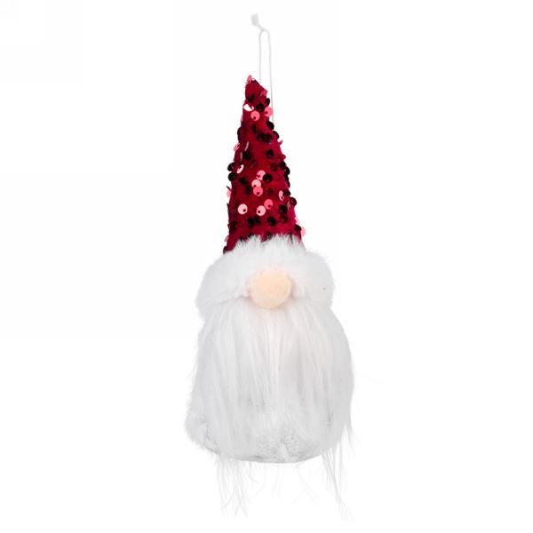 Plush Gnome Ornament - Red