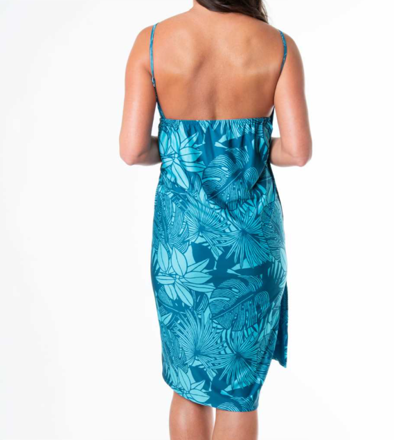 Cover Up Wrap - Reversible - Blue Front