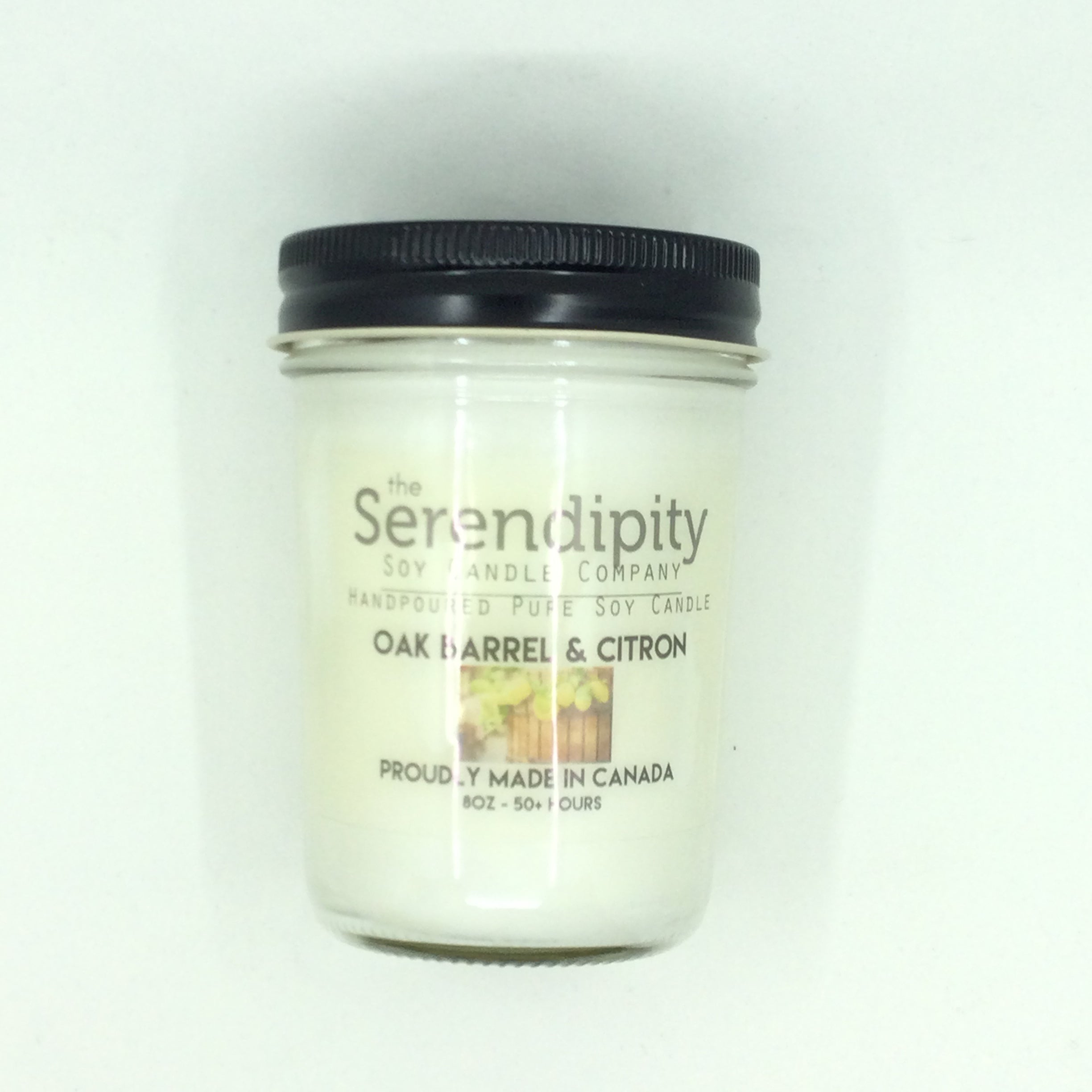 Serendipity Soy Candles - Oak Barrel & Citron