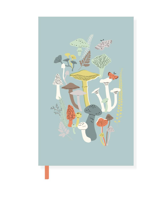 Slim Notebook - Canva Mushroom