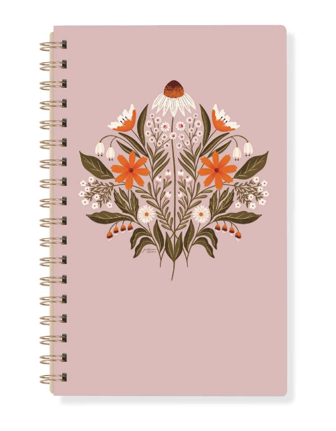 Fringe Spiral Journal - Meadow Flowers