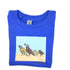 Toddler Tshirt with Quail Family - Blue
