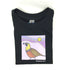 Toddler Tshirt with Quail Family - Black