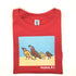 Toddler Tshirt with Quail Family - Red