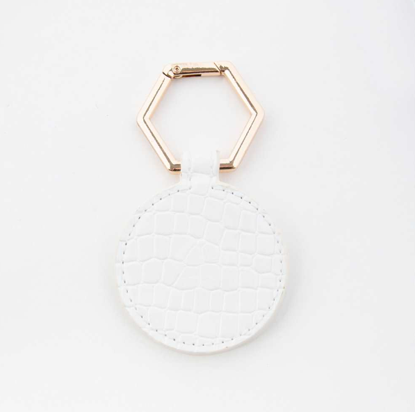 Round Magnetic Bag Clip - White