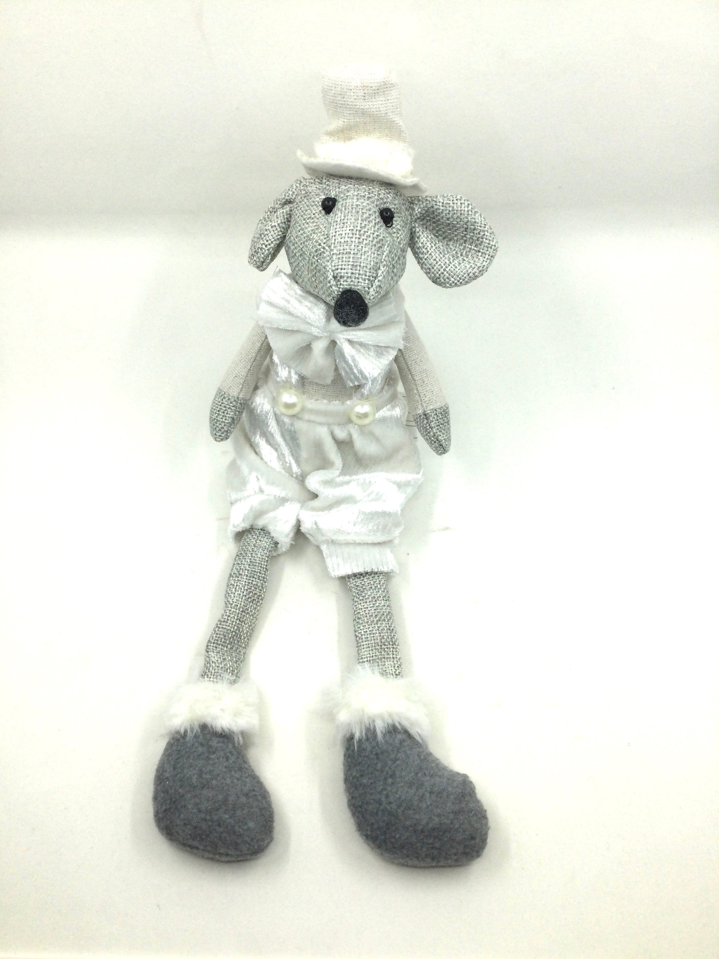 Sitting Mouse Decoration - Bowtie