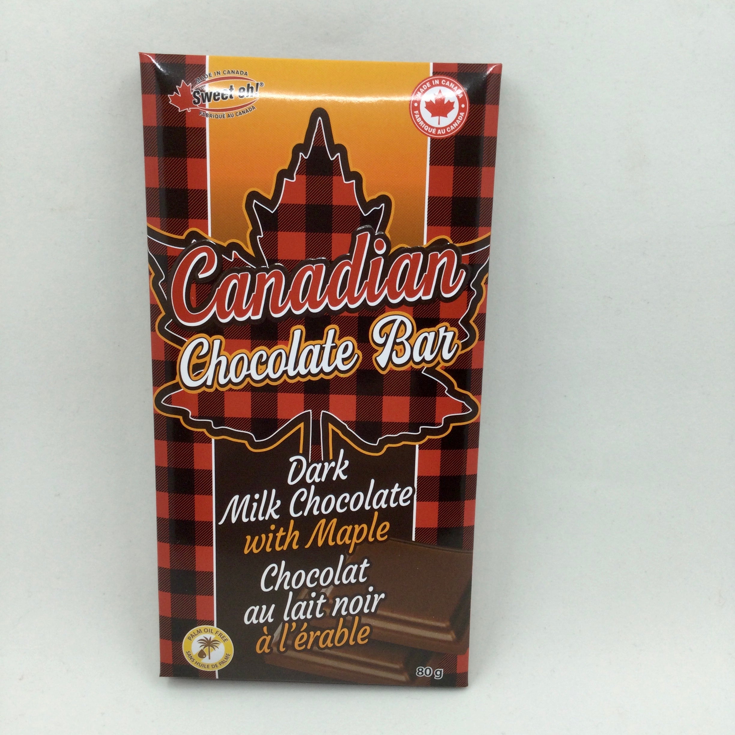 Canadian Dark Milk Chocolate Bar With Maple