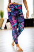 Fitkicks Crossovers Active Lifestyle Leggings - Prismatic Floral