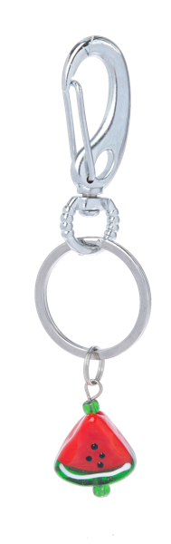 Keyrings with Mini Glass Decorations