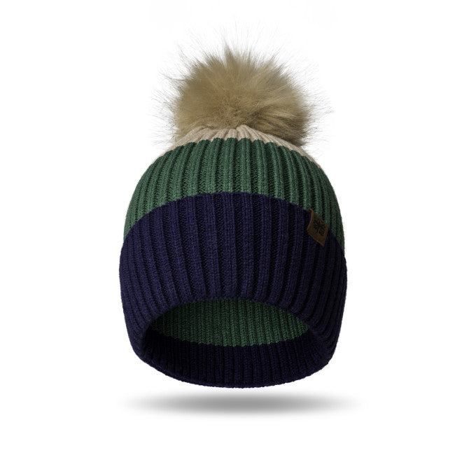 Kids Pom Hat - Navy