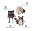 Mini Canvas Pet Toys - Set of 3 - Wild Ones