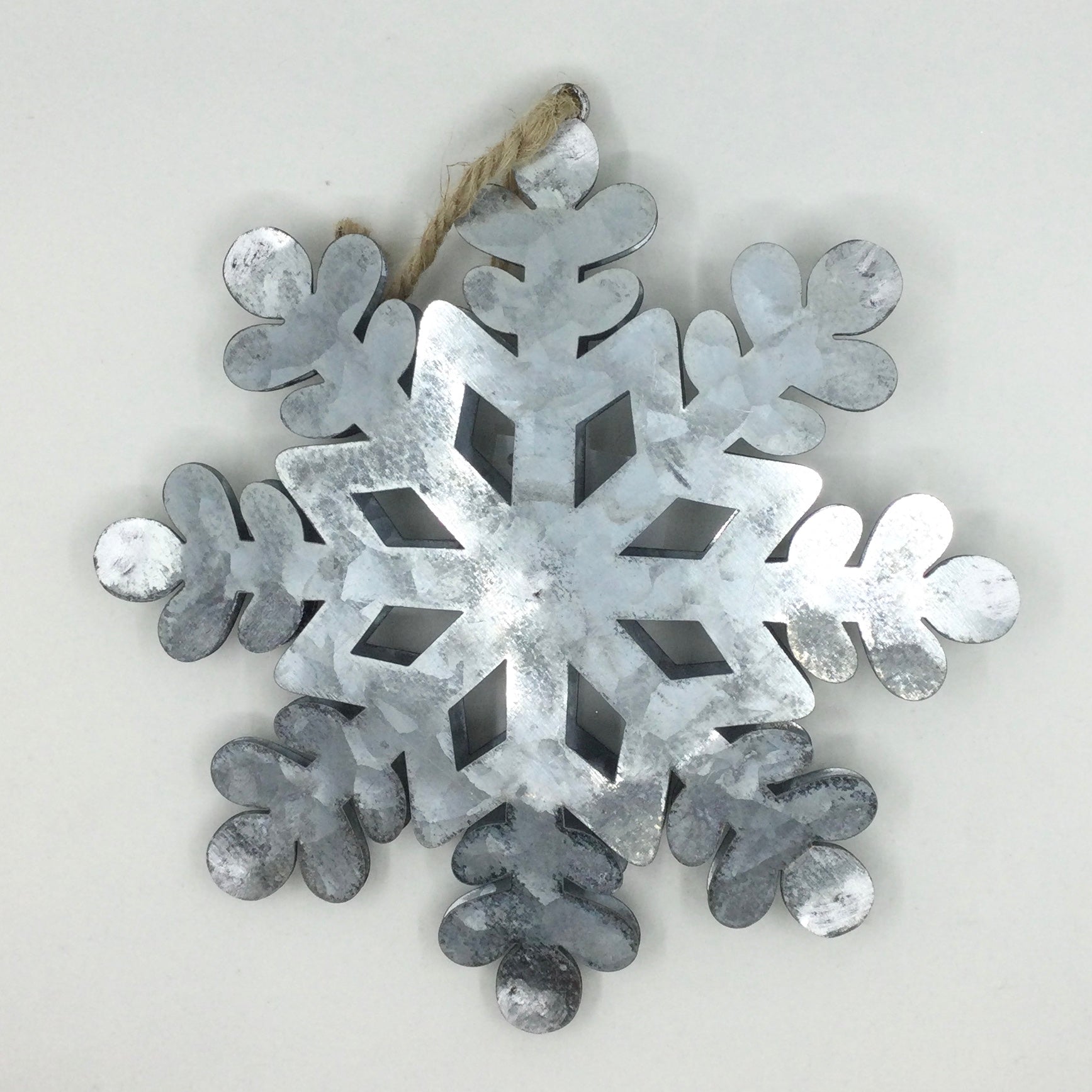 Large Metal Ornament - Snowflake