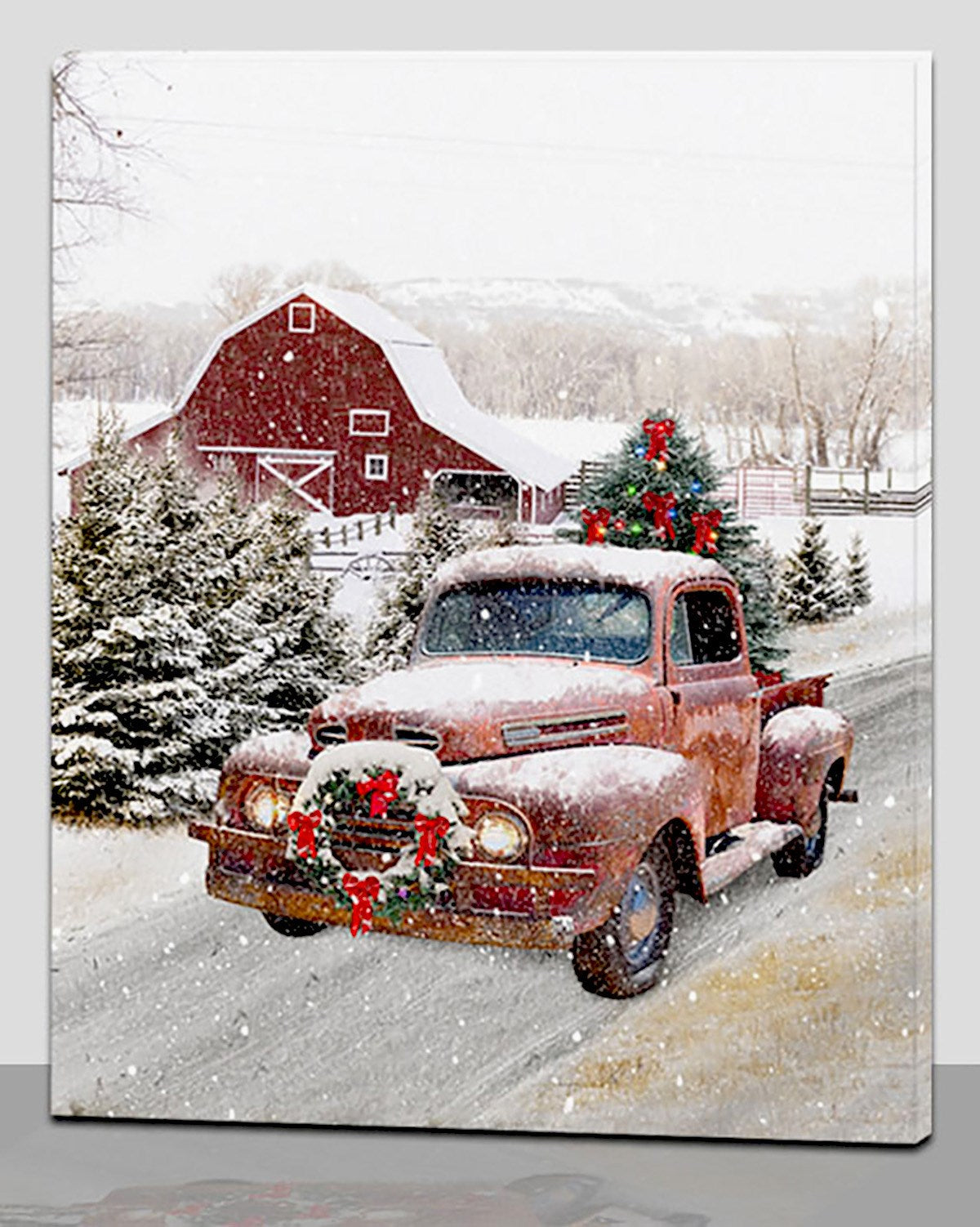 LED Canvas Print - Truck/Farm