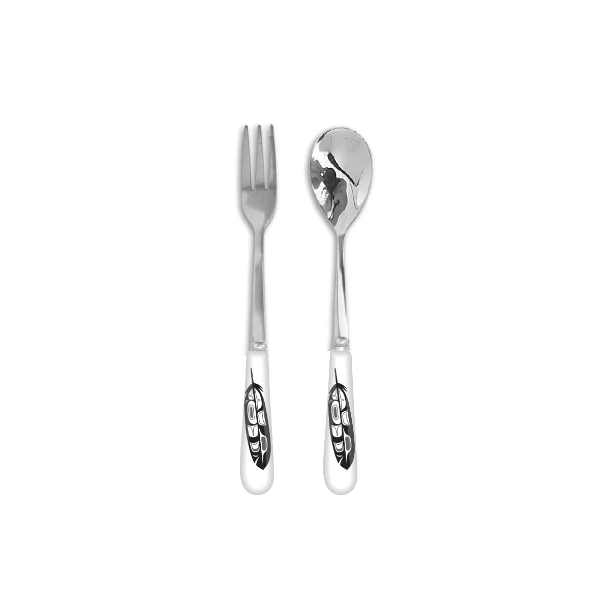 Native Northwest Appetizer Fork and Spoon Set