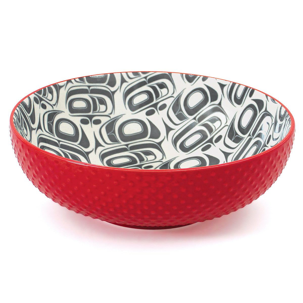 Native Northwest Porcelain Art Serving Bowl - Transforming Eagle