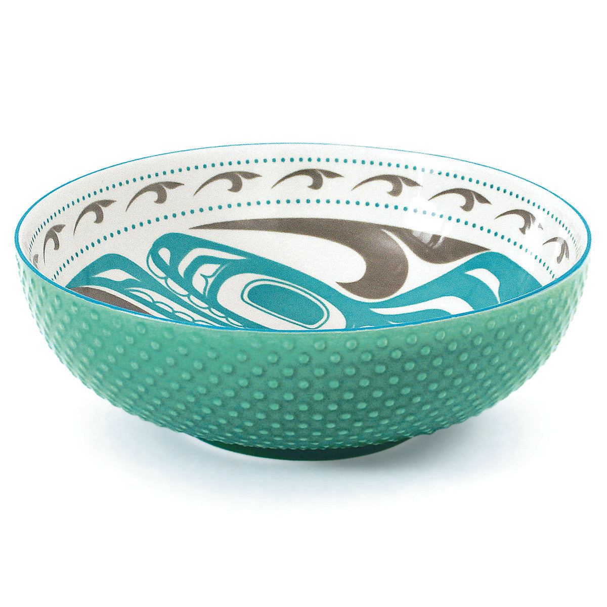Native Northwest Porcelain Art Serving Bowl - Killer Whale