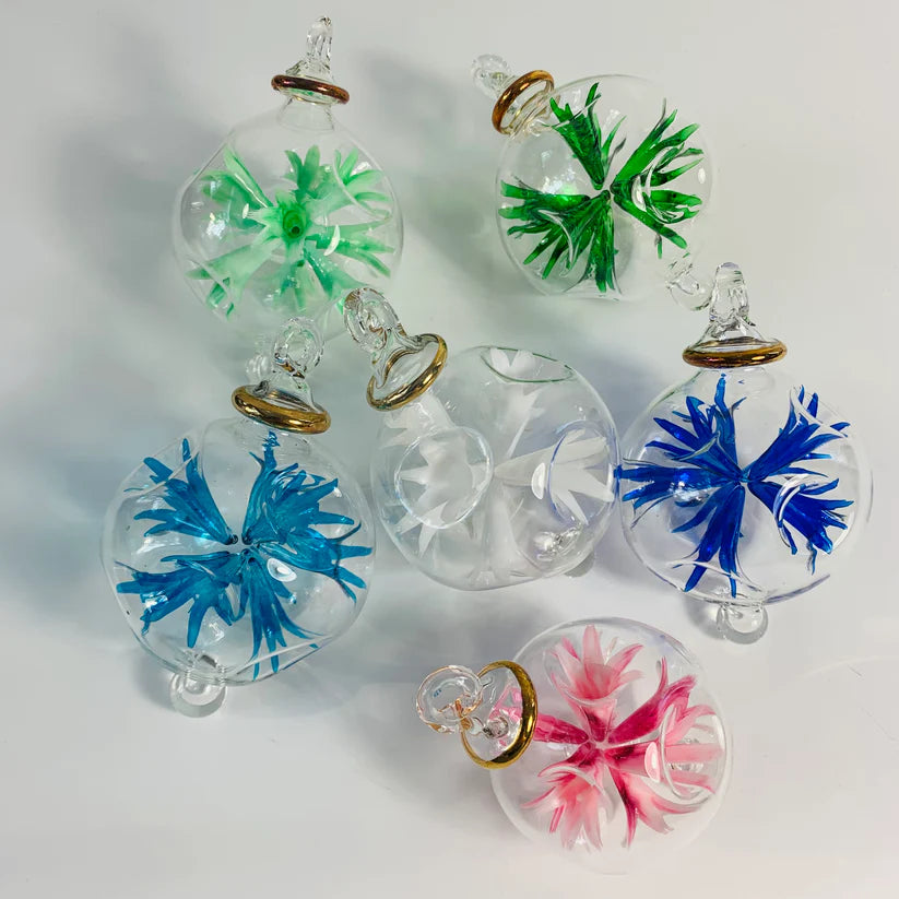 Blown Glass Ornament - Blossoms - All Variants