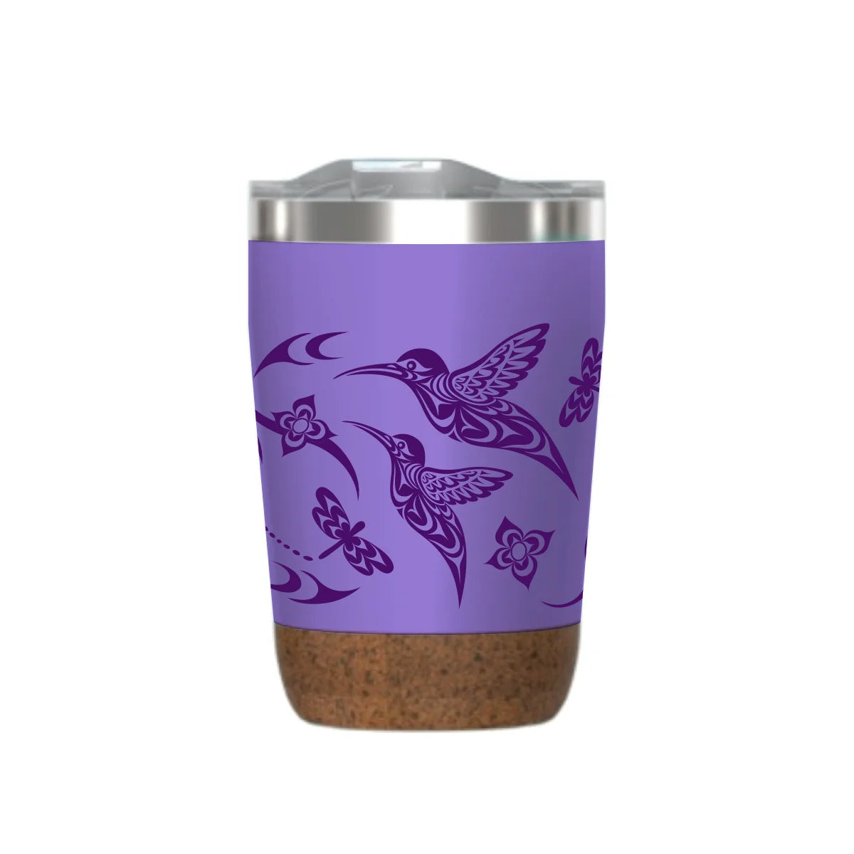 Native Northwest Cork Base Travel Mug - Hummingbird