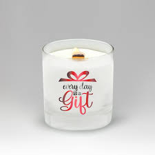 Christmas Soy Candle in Glass - Every Day Is a Gift