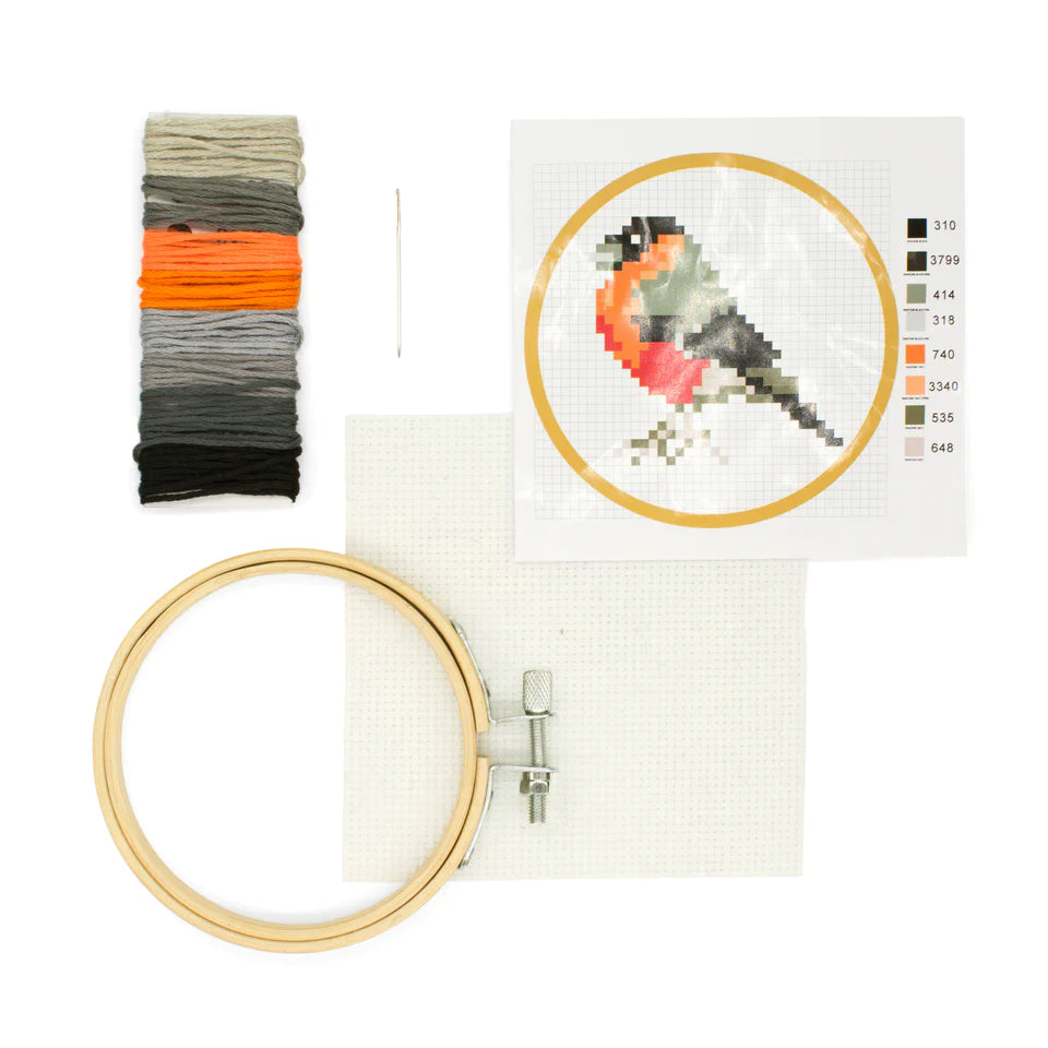 Cross Stitch Embroidery Kit - Bird Inside
