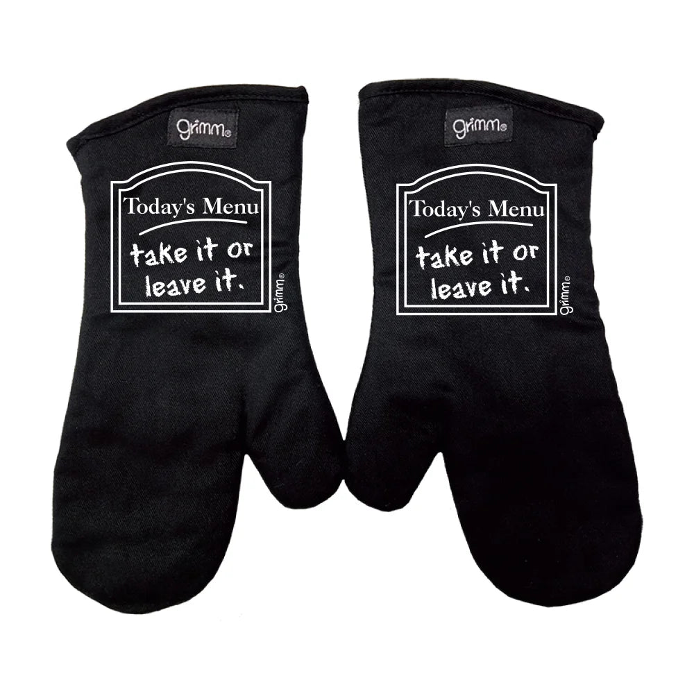Oven Mitts - Today's Menu...