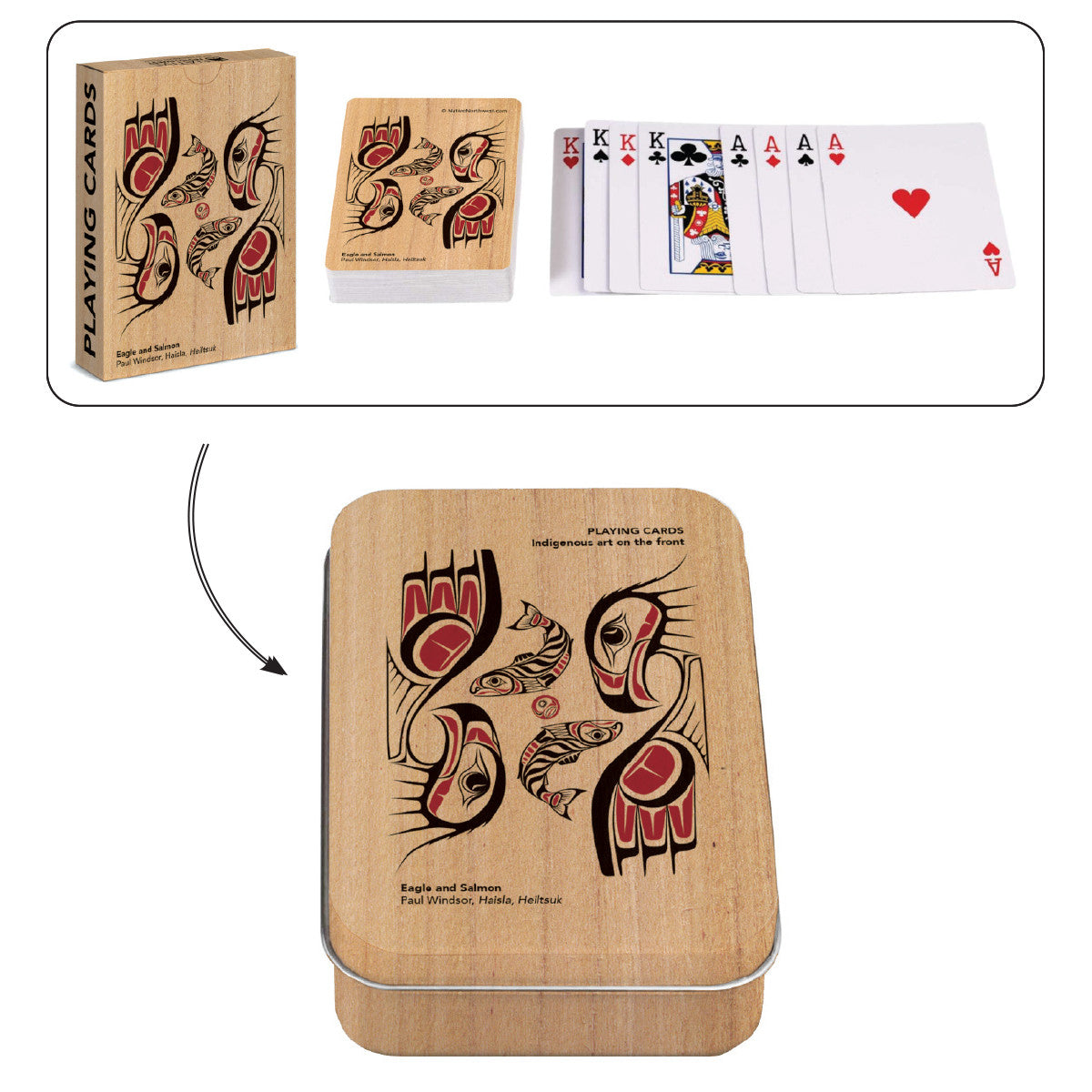 Native Northwest Playing Cards - Eagle and Salmon
