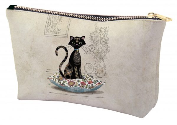 Bug Art Cosmetic Bag - Cat on a Cushion