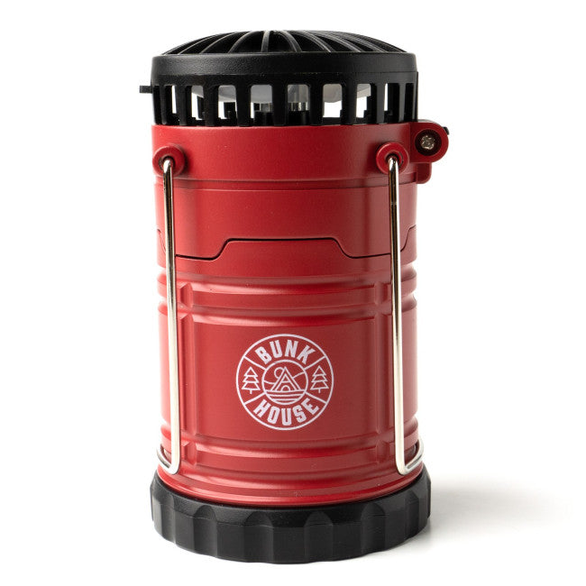 Rechargeable Lantern & Fan - Red
