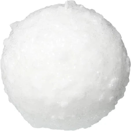 Shimmery Snowball Candle