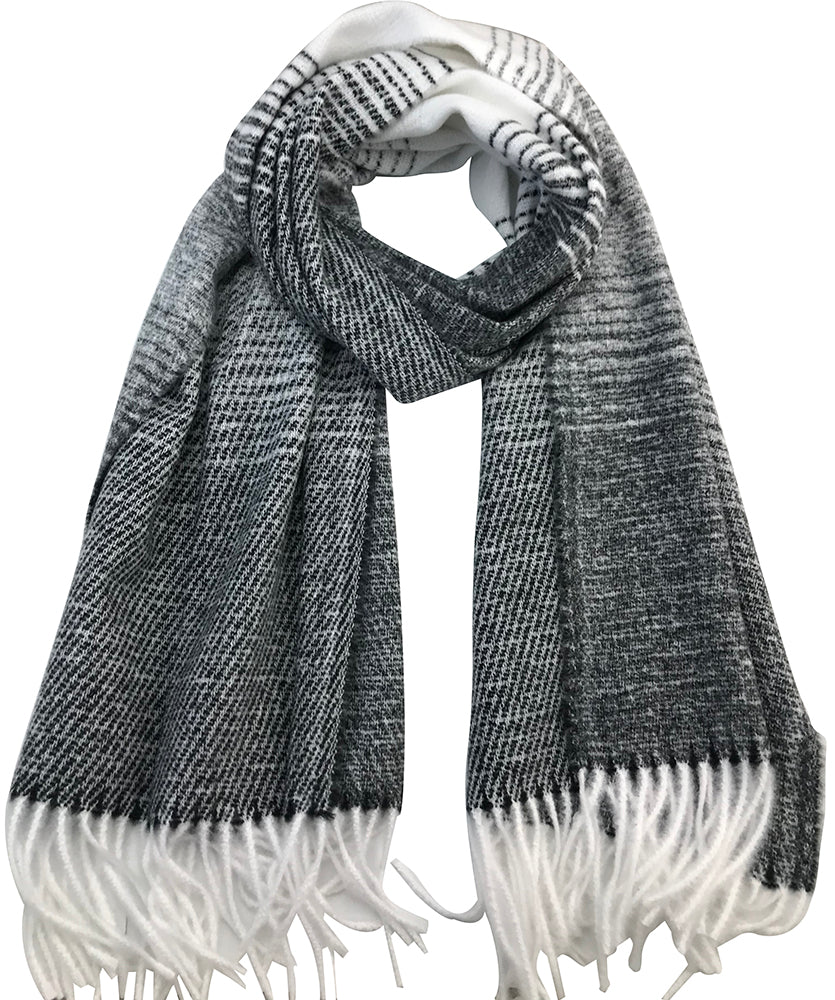 Large Ombre Scarf - Grey