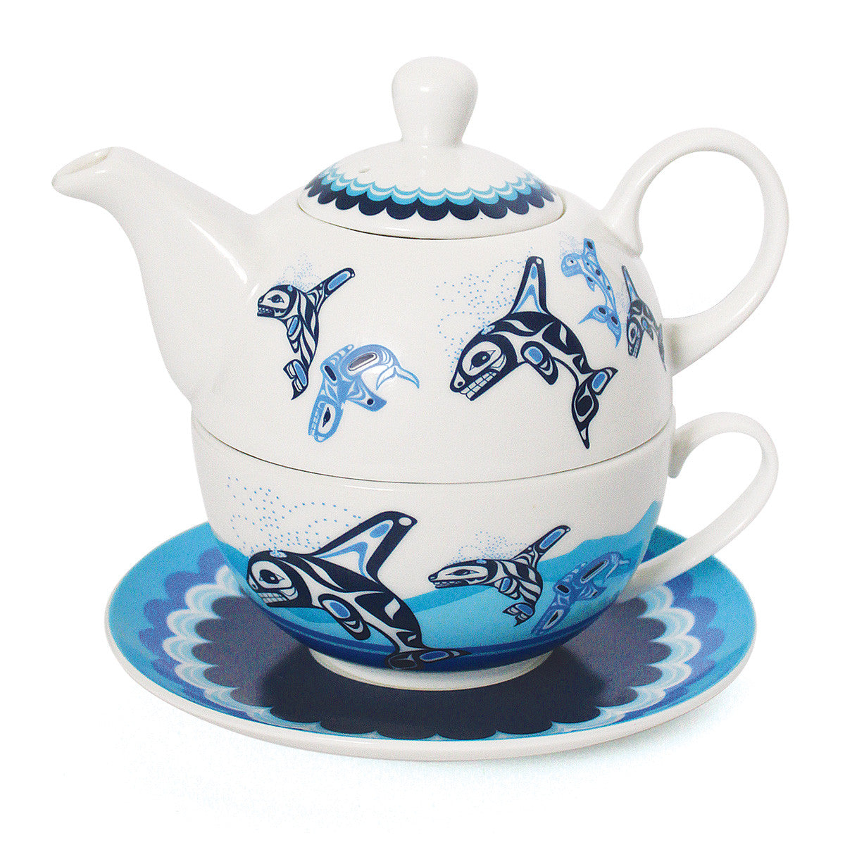 Native Northwest Tea For One Set - Orca Family