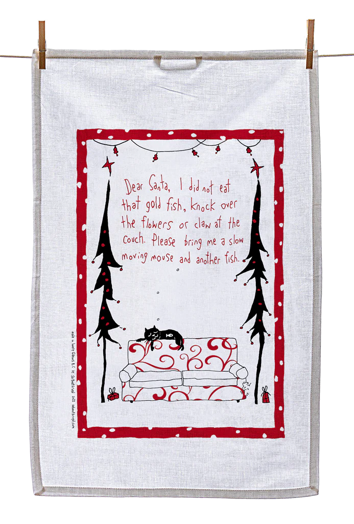 SA Boothroyd Tea Towel - Dear Santa...