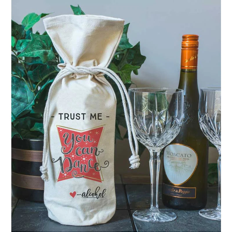 Alcohol Gift Bag - "Trust Me You Can Dance"
